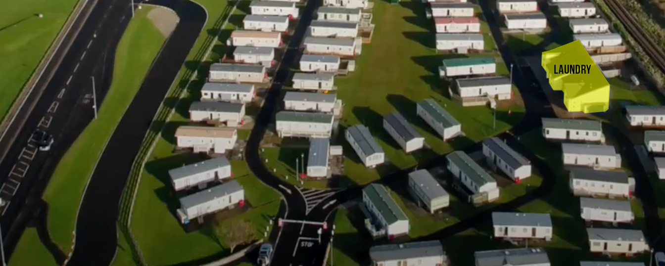 Laundry aerial photo